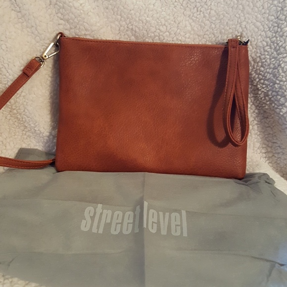 Street Level Abri leather suede envelope clutch - Picture 7 of 7